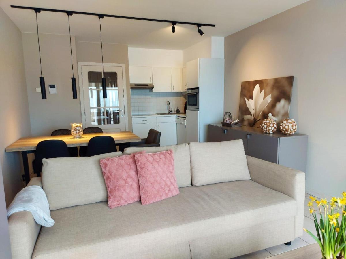 Appartement Met Zeezicht En Verwarmd Zwembad Oostende Bagian luar foto